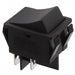 R5FBLKBLKEF0 by E-Switch - ROCKER SWITCH DPST-NO 20A 125V