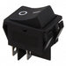 R5FBLKBLKFF0 by E-Switch - ROCKER SWITCH DPST-NO 20A 125V