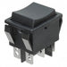 R5IBLKBLKEF0 by E-Switch - ROCKER SWITCH DPDT15A 125V