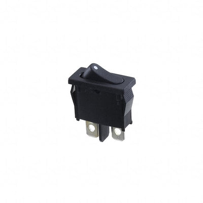 R6ABLKBLKAF by E-Switch - ROCKER SWITCH SPST 10A 125V