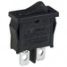 R6ABLKBLKEF by E-Switch - ROCKER SWITCH SPST 10A 125V