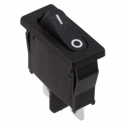 R6BBLKBLKFF by E-Switch - ROCKER SWITCH SPST-NO 10A 125V