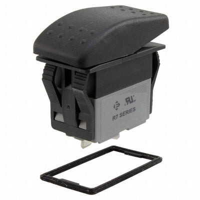 R711FB1-SXXXNBBNNX by E-Switch - ROCKER SWITCH SPST 20A 125V