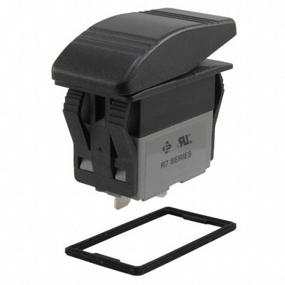 R711FC1-SXXXNBBNNX by E-Switch - ROCKER SWITCH SPST 20A 125V