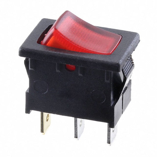 RA11131000-116 by E-Switch - ROCKER SWITCH SPST 10A 125V