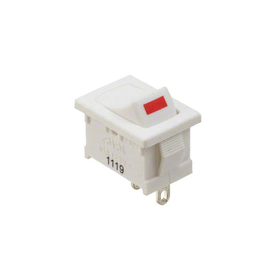 RA12132285 by E-Switch - ROCKER SWITCH SPST 10A 125V