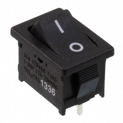 RA131C1121 by E-Switch - ROCKER SWITCH SPST 16A 125V