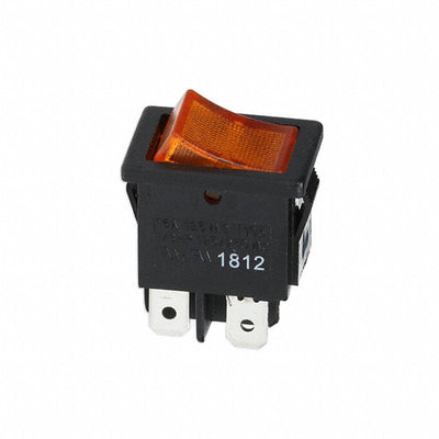 RA812C1000-127 by E-Switch - ROCKER SWITCH DPST 16A 125V