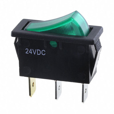 RB141C1000-135 by E-Switch - ROCKER SWITCH SPST 15A 125V