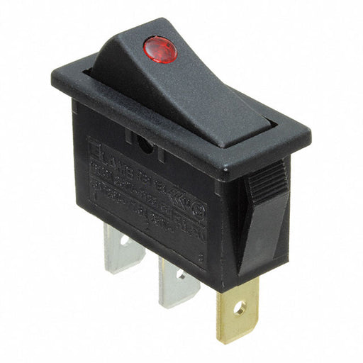RB141C1100-214 by E-Switch - ROCKER SWITCH SPST 15A 125V