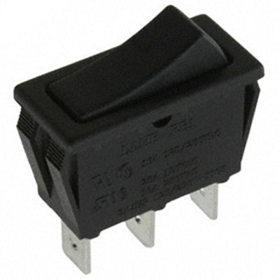 RB143D1100 by E-Switch - ROCKER SWITCH SPDT 20A 125V
