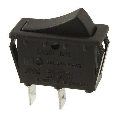 RB144D1100 by E-Switch - ROCKER SWITCH SPST-NO 20A 125V