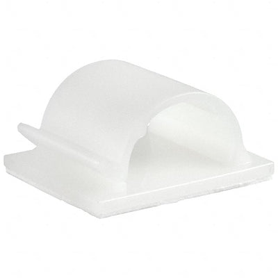 RB14L4 by HellermannTyton - CABLE CLIP C-TYPE NATURAL ADHESIVE