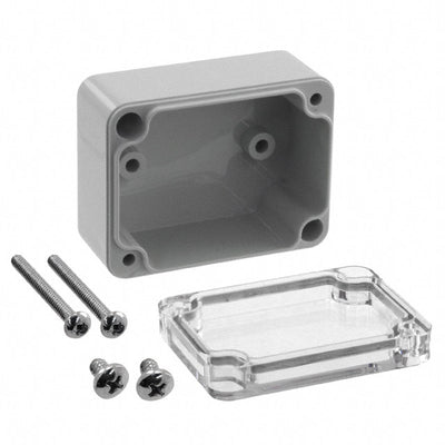 RB32P04C10G by Serpac - BOX PLSTC GRAY/CL 2.56"" X 1.97