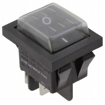 RB242D1121/ACC-F02-1 by E-Switch - ROCKER SWITCH DPST 20A 125V