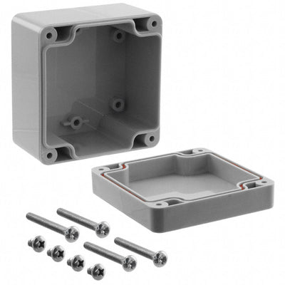 RB33P06G16G by Serpac - BOX PLAS GRAY 3.230""L X 3.150""W