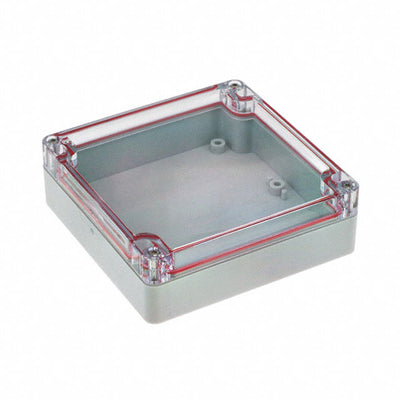 RB55P06C10G by Serpac - BOX PLASTIC GRAY/CLR