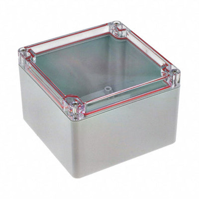 RB55P06C28G by Serpac - BOX PLASTIC GRAY/CLR