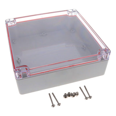 RB66P06C16G by Serpac - BOX PLAS GRY/CLR 6.3""L X 6.3""W