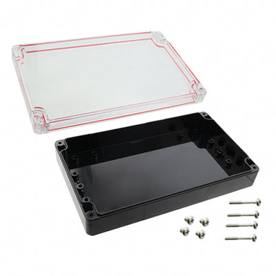 RB85P06C10B by Serpac - BOX PLASTIC BLK/CLR