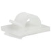 RB8L4 by HellermannTyton - CABLE CLIP C-TYPE NATURAL ADHESIVE