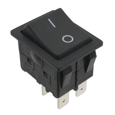 RBW2ABLKBLKFF0 by E-Switch - ROCKER SWITCH DPST 16A 125V