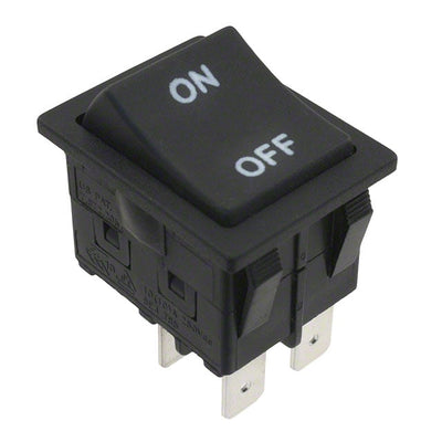 RBW2ABLKBLKIF0 by E-Switch - ROCKER SWITCH DPST 16A 125V