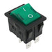 RBW2ABLKGILFF1 by E-Switch - ROCKER SWITCH DPST 16A 125V