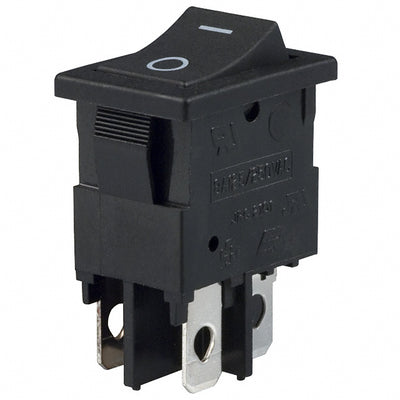 RC1083BBLKBLKGF0 by E-Switch - ROCKER SWITCH DPST 8A 125V