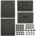 RCHS1901017BK1 by Hammond Manufacturing - RACK STEEL 17.5X21X12.5 BLK