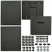 RCHS1901417BK1 by Hammond Manufacturing - RACK STEEL 17.5X21X16 BLK