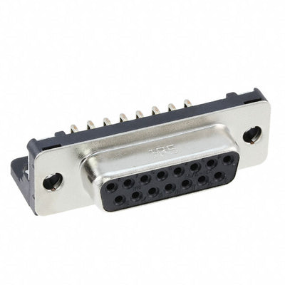 RDAD-15SE1/M2.6(55) by Hirose Electric Co Ltd - CONNECTOR D-SUB RCPT 15POS R/A SLDR