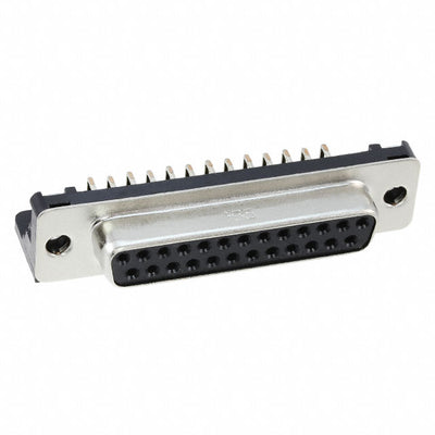 RDBD-25SE1/M2.6(55) by Hirose Electric Co Ltd - CONNECTOR D-SUB RCPT 25POS R/A SLDR