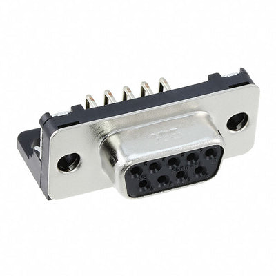 RDED-9SE1/M2.6(55) by Hirose Electric Co Ltd - CONNECTOR D-SUB RCPT 9POS R/A SLDR