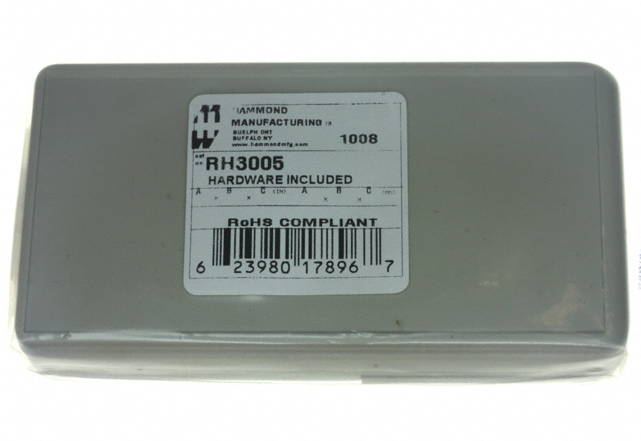 RH3005 by Hammond Manufacturing - BOX ABS GRAY 5.120""L X 2.660""W