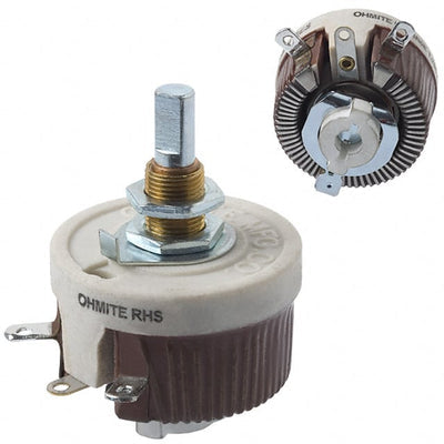 RHS3R0E by Ohmite - POT 3 OHM 25W WIREWOUND LINEAR
