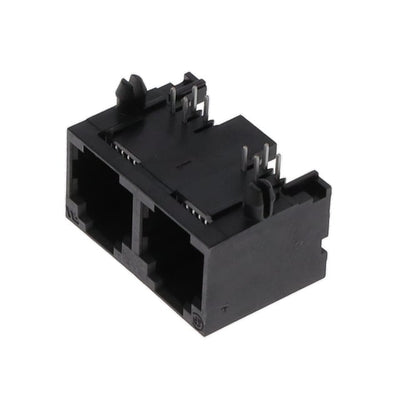 RJE0164002 by Amphenol ICC (Commercial Products) - CONNECTOR MOD JACK 6P4C R/A UNSHLD