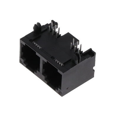 RJE01J6002 by Amphenol ICC (Commercial Products) - CONNECTOR MOD JACK 6P6C R/A UNSHLD