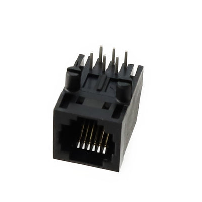 RJE031660110 by Amphenol ICC (Commercial Products) - CONNECTOR MOD JACK 6P6C R/A UNSHLD
