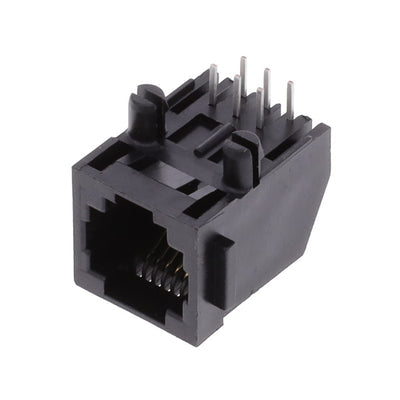 RJE031660220 by Amphenol ICC (Commercial Products) - CONNECTOR MOD JACK 6P6C R/A UNSHLD