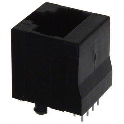 RJE081880110 by Amphenol ICC (Commercial Products) - CONNECTOR MOD JACK 8P8C VERT UNSHLD