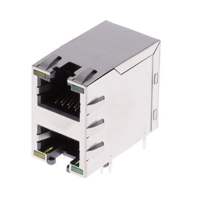 RJE1R288225413 by Amphenol ICC (Commercial Products) - 8P8C, CAT5E, 2X1 STACKED, SHIELD