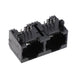 RJE392880400 by Amphenol ICC (Commercial Products) - RA, 8P8C, TWO PORT, NO SHIELD, N