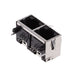 RJE392881400 by Amphenol ICC (Commercial Products) - RA, 8P8C, TWO PORT, WITH SHIELD,