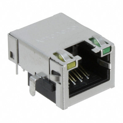 RJE71-188-1411 by Amphenol ICC (Commercial Products) - CONNECTOR MOD JACK 8P8C R/A SHIELDED