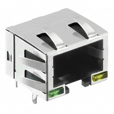 RJE73-188-00411 by Amphenol ICC (Commercial Products) - CONNECTOR MOD JACK 8P8C R/A SHIELDED