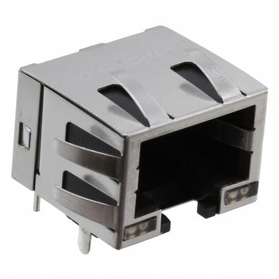 RJE73-188-004B1 by Amphenol ICC (Commercial Products) - CONNECTOR MOD JACK 8P8C R/A SHIELDED