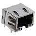 RJE73-188-004B1 by Amphenol ICC (Commercial Products) - CONNECTOR MOD JACK 8P8C R/A SHIELDED