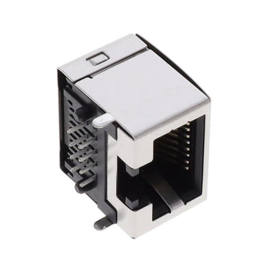 RJE7318800100 by Amphenol ICC (Commercial Products) - CONNECTOR MOD JACK 8P8C R/A SHLD