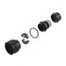 RJF6MB by Amphenol Socapex - CONNECTOR MOD PLUG HSG RJ45 BLACK
